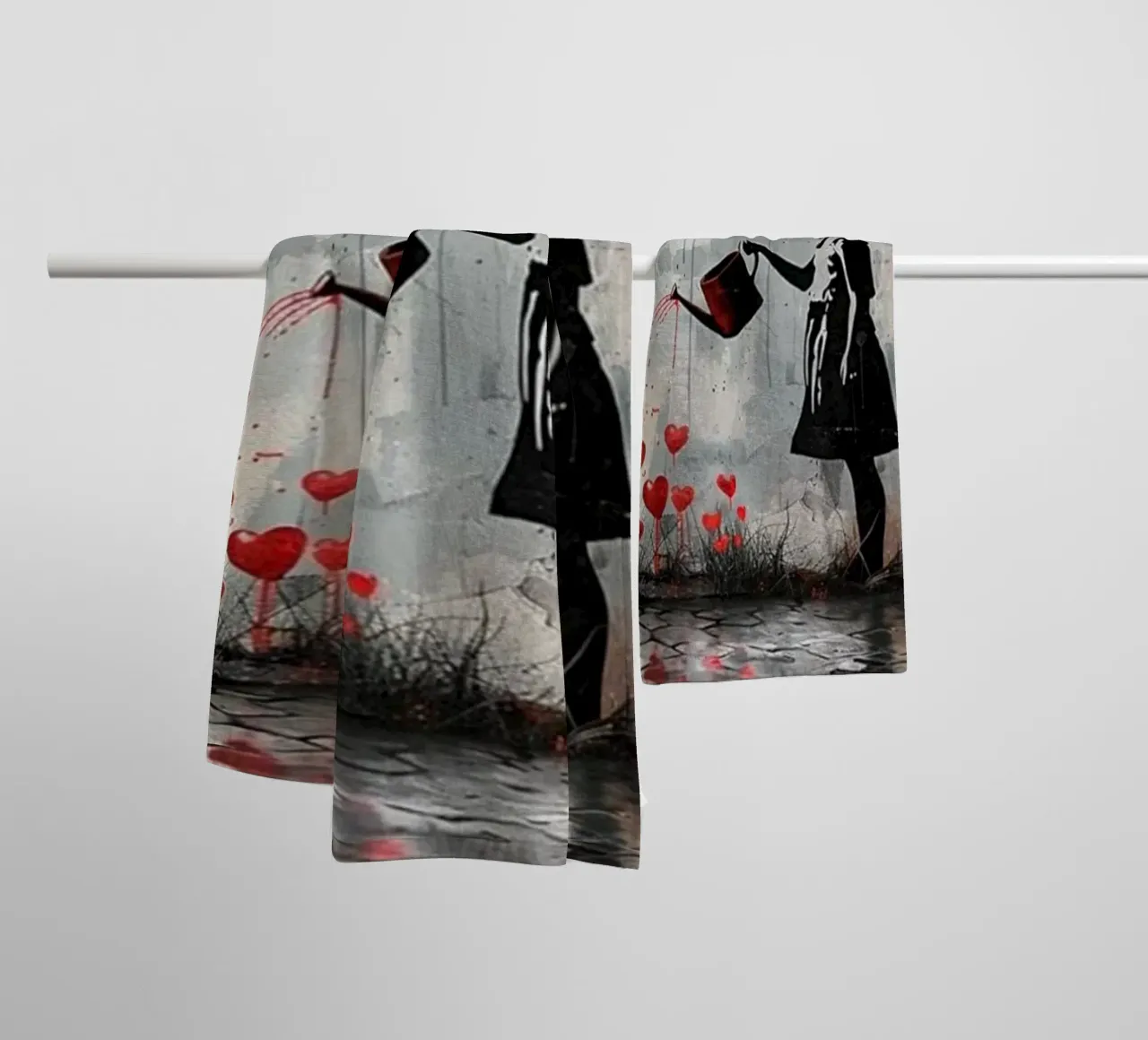 I fiori dell'amore asciugamano da bagno da Betty Shops