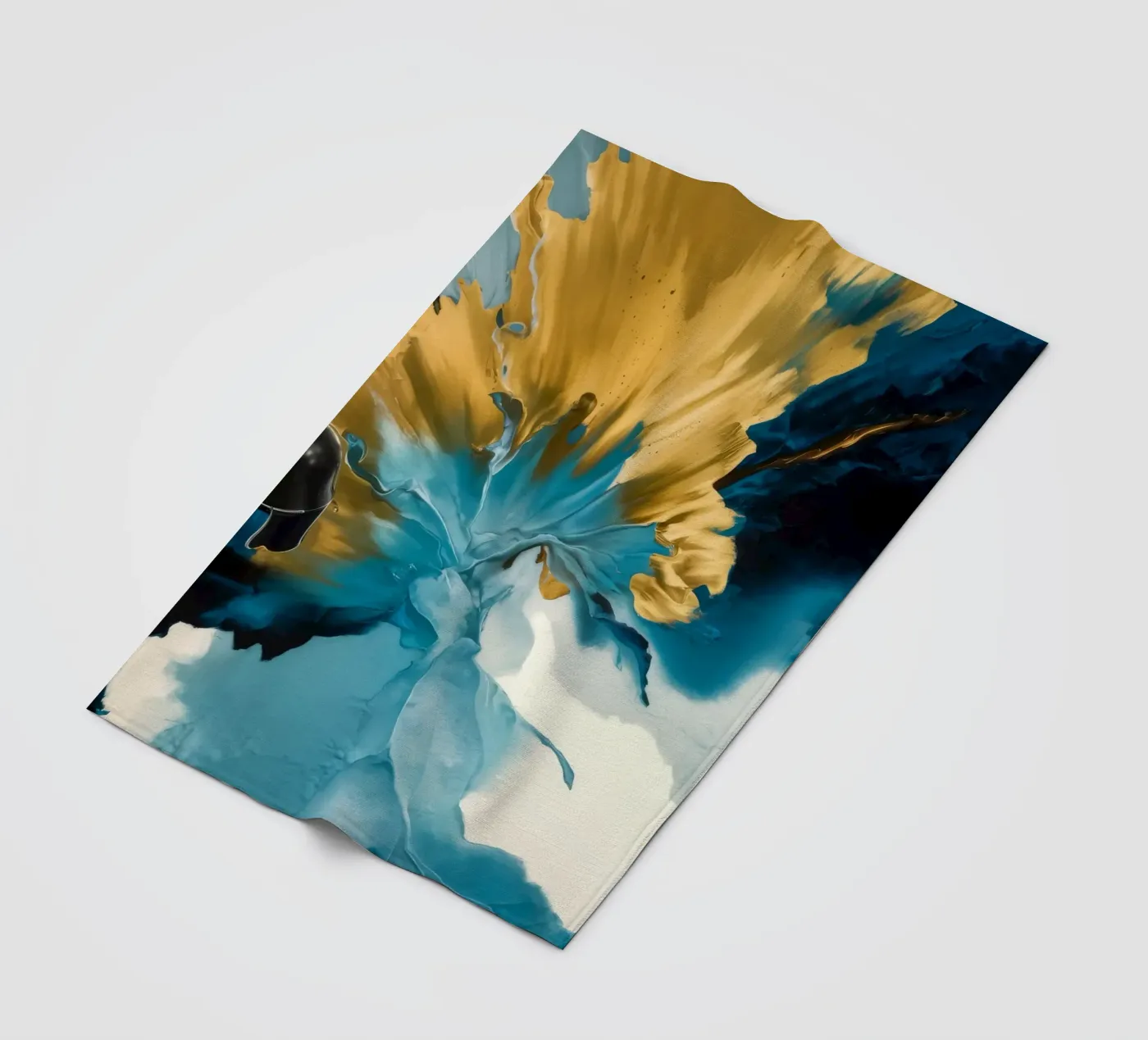 Explosion Tide Crest fleece blanket by Monarch Arc