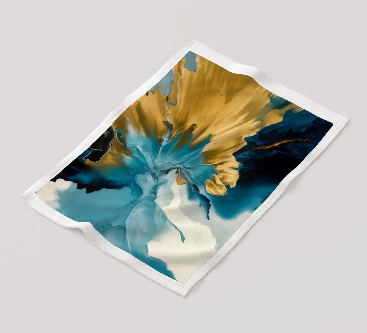 Explosion Tide Crest fleece blanket by Monarch Arc