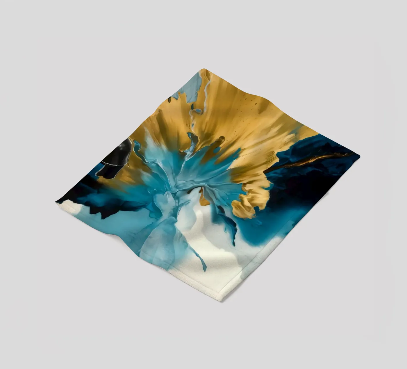 Explosion Tide Crest fleece blanket by Monarch Arc
