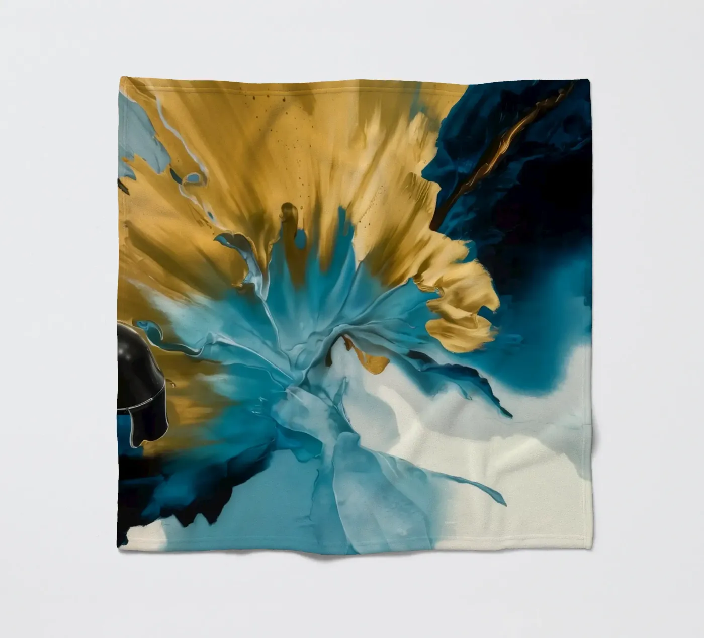 Explosion Tide Crest fleece blanket by Monarch Arc