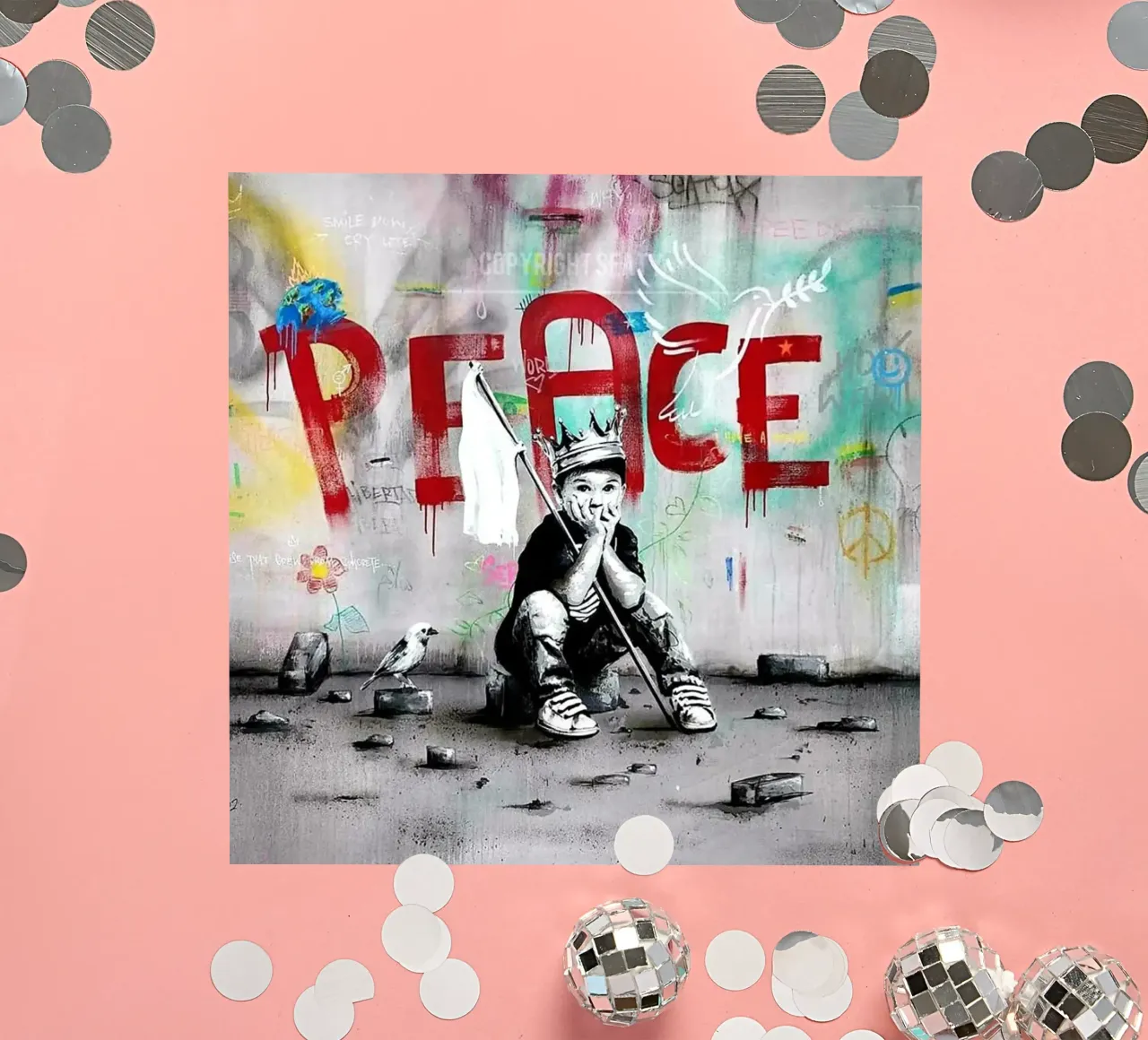 I Want Peace sticker by Betty Shops