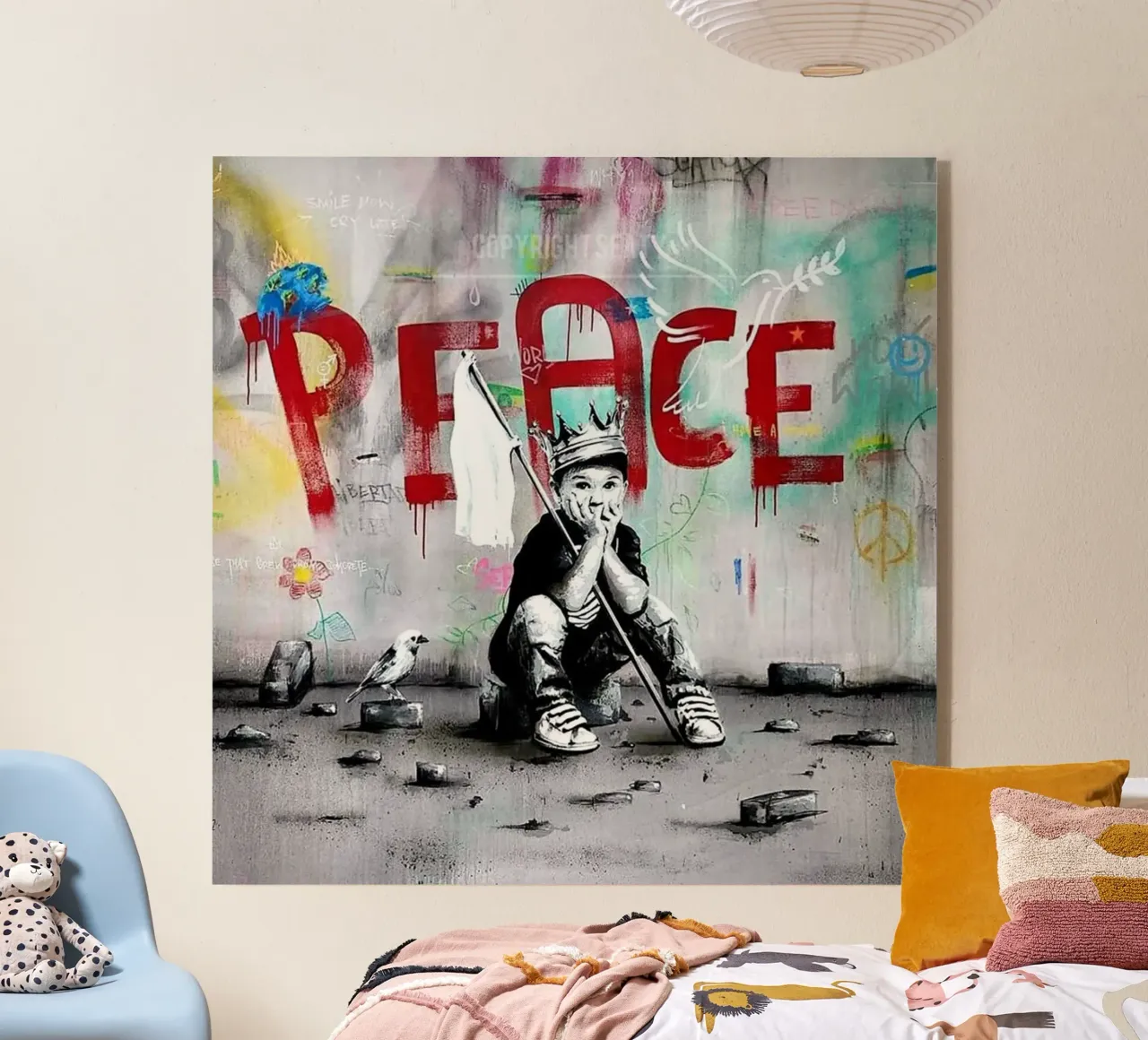 Voglio la pace plexiglass da Betty Shops