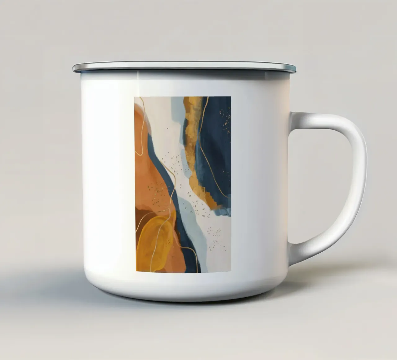 Desert Line Trace taza de esmalte de Monarch Arc