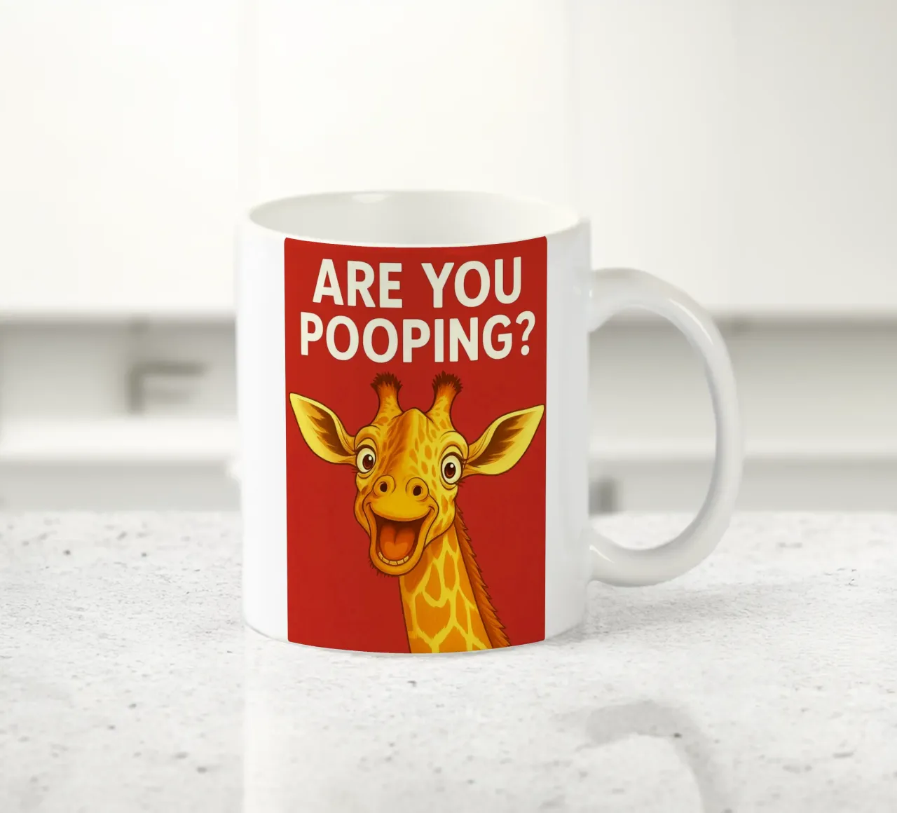 giraffa stai facendo la cacca tazza in ceramica da PitaraS