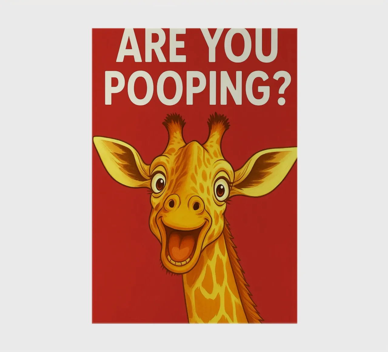 giraffe are you pooping notebook by PitaraS