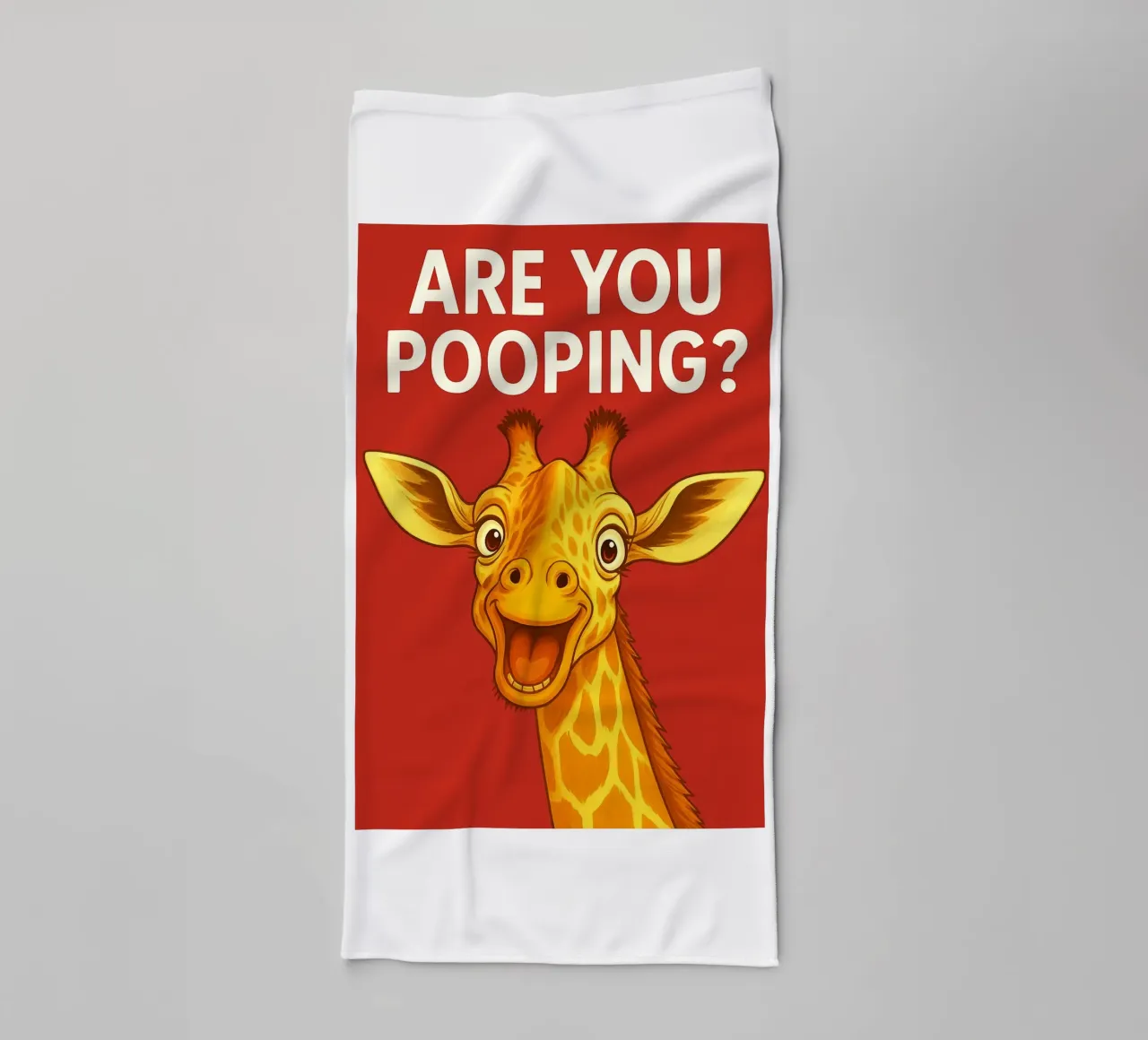 giraffe are you pooping towel by PitaraS