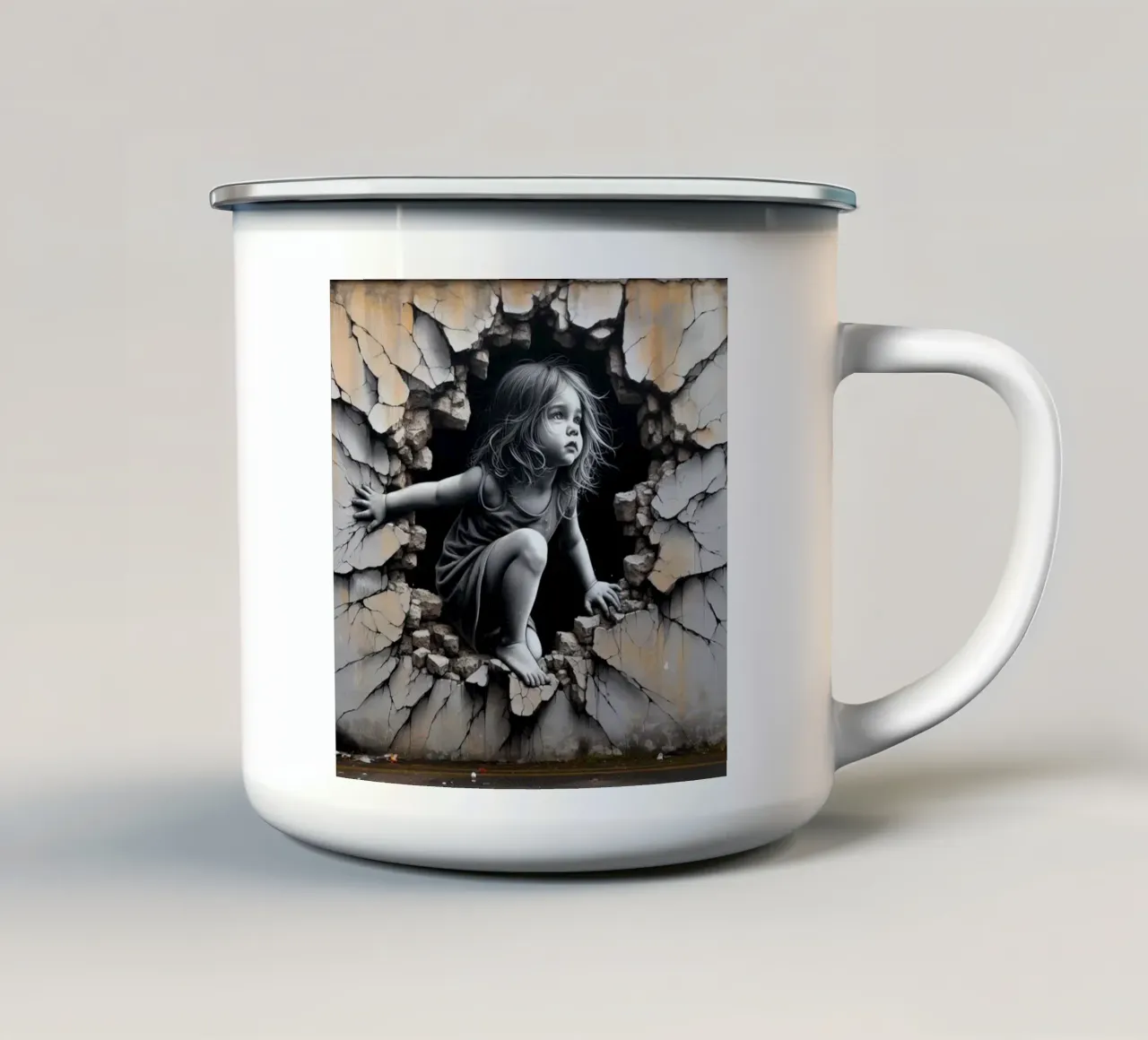 L'arte è vita tazza in smalto da Betty Shops