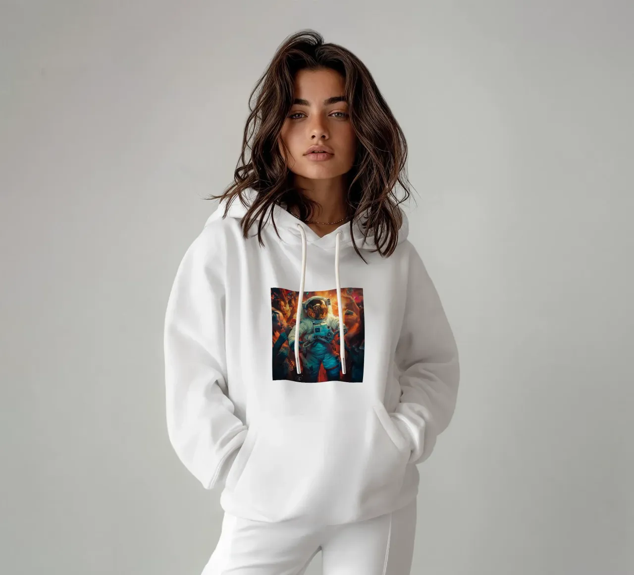 Astronaut in the party felpa con cappuccio da Motivate-Today