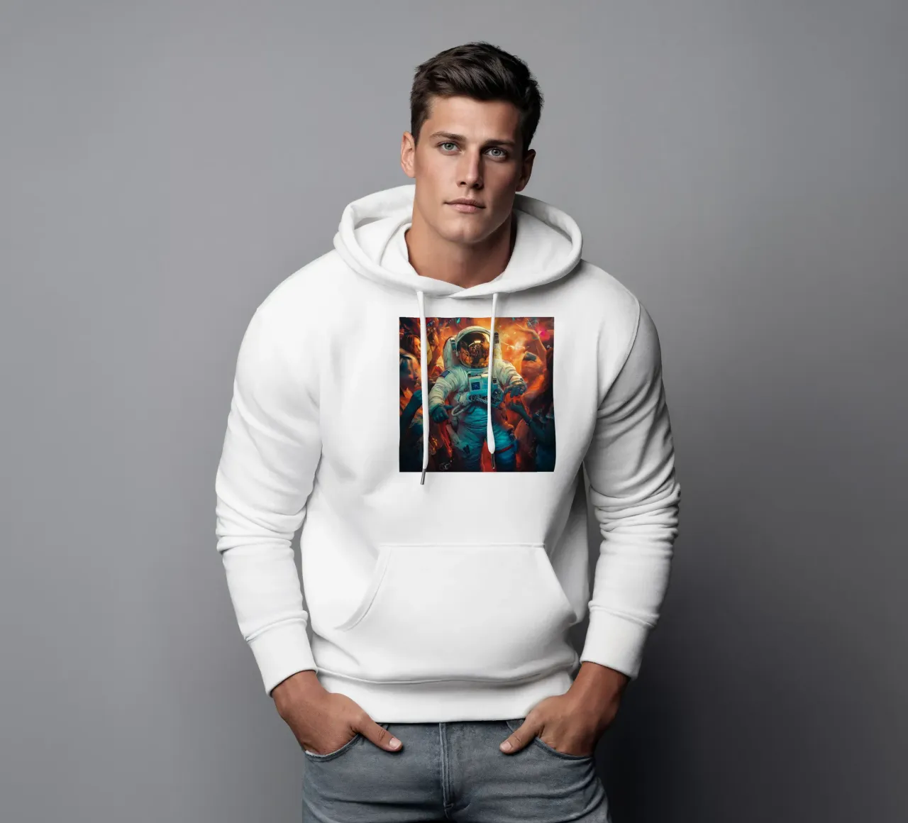 Astronaut in the party felpa con cappuccio da Motivate-Today