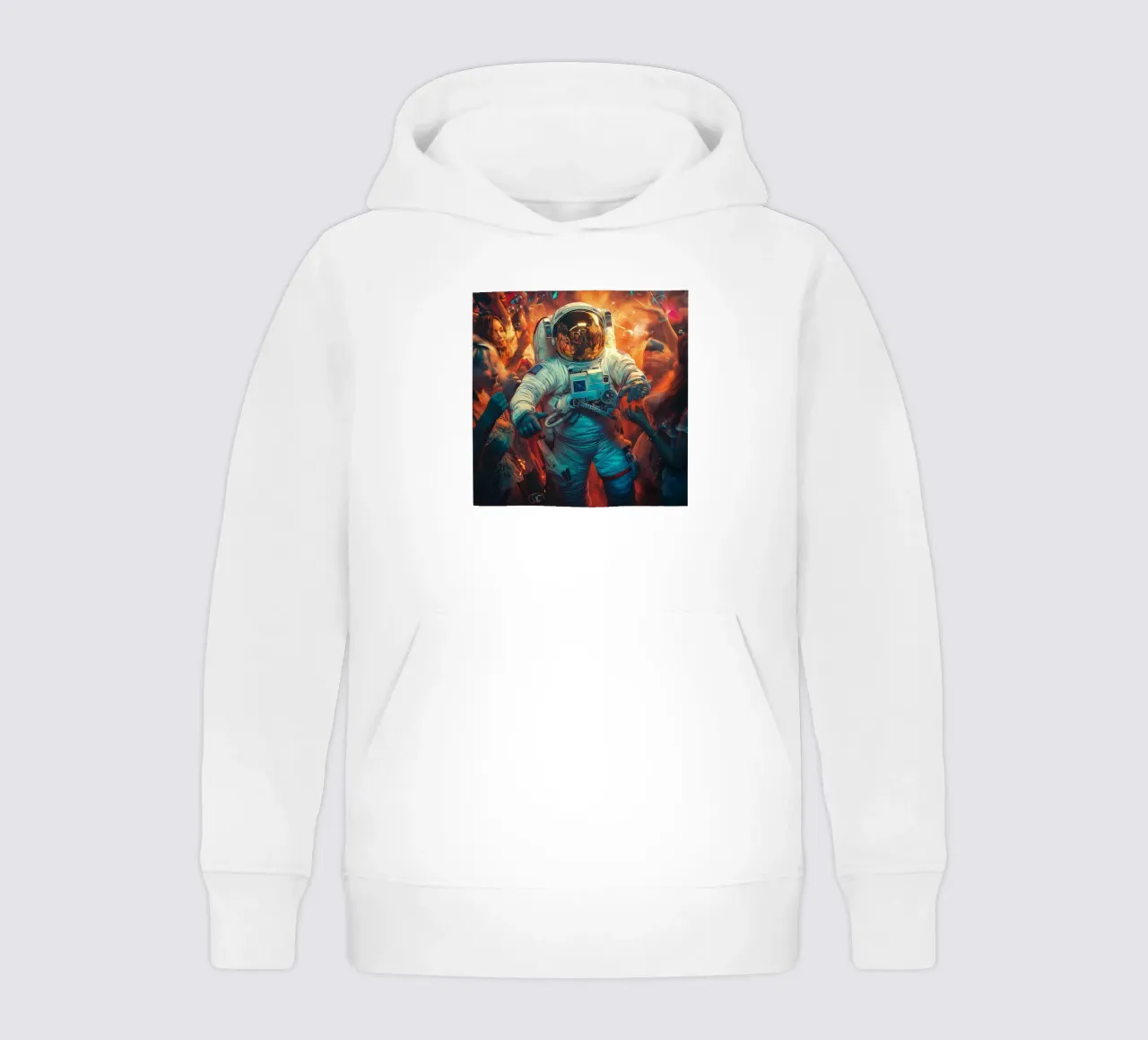 Astronaut in the party felpa bambino con cappuccio da Motivate-Today