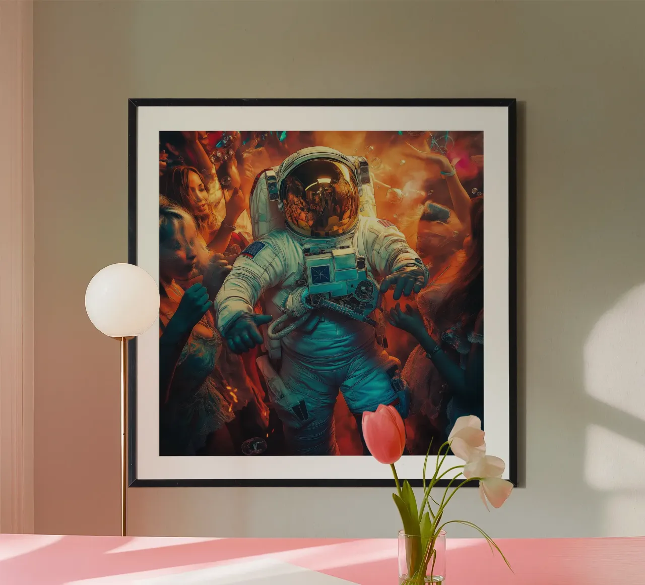 Astronaut in the party carta hahnemühle da Motivate-Today
