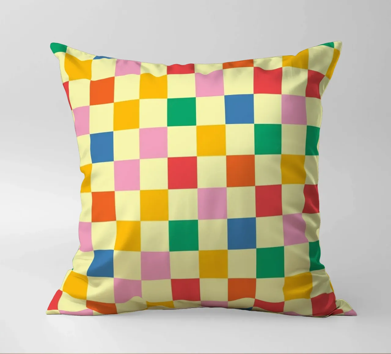 Square pixel retro colorful cuscino da galihstudio