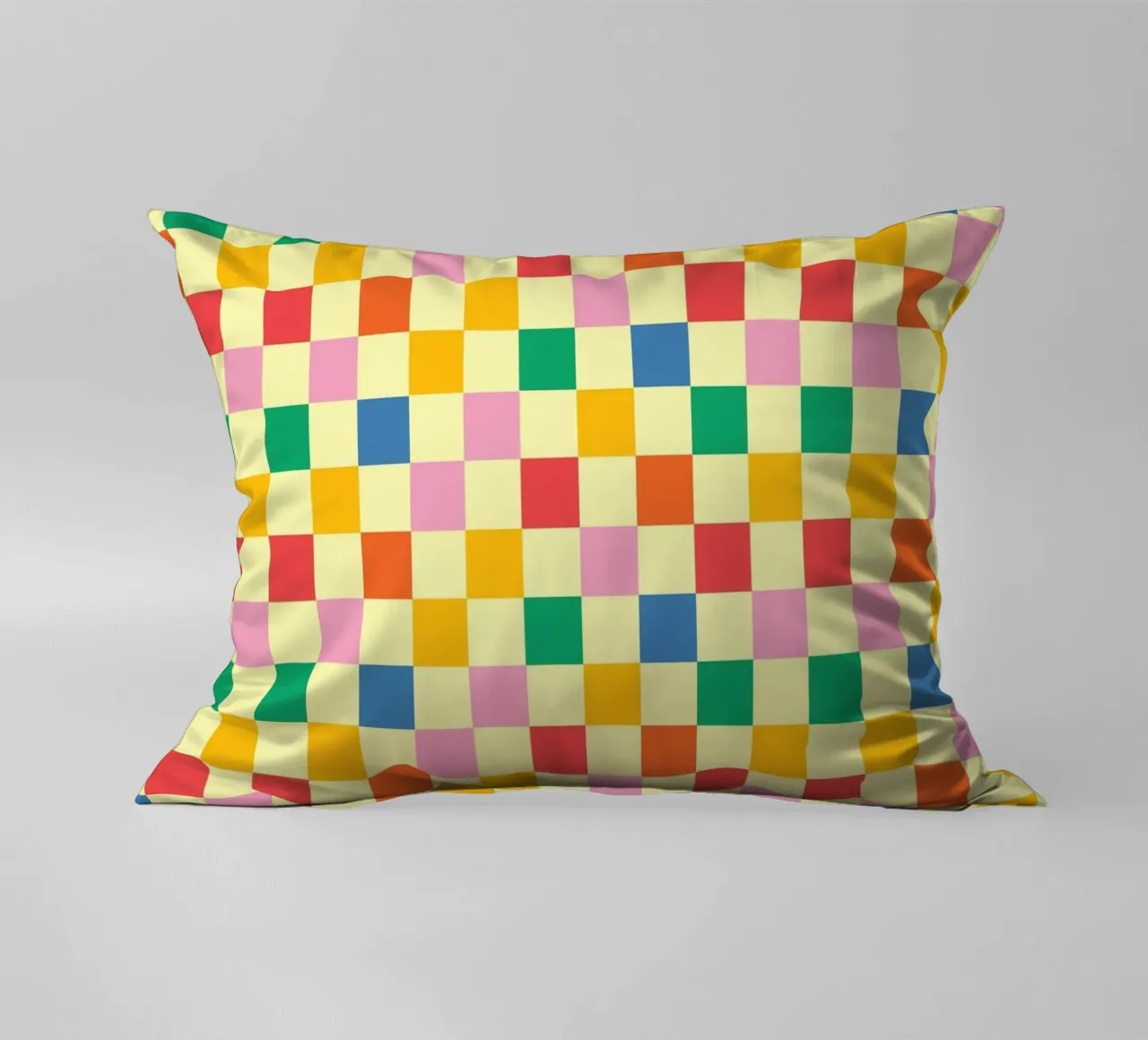 Square pixel retro colorful cuscino da galihstudio