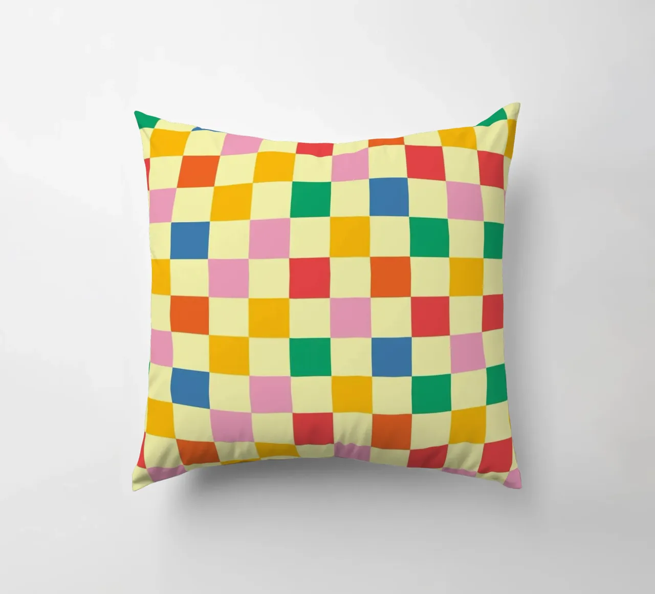 Square pixel retro colorful cuscino da galihstudio