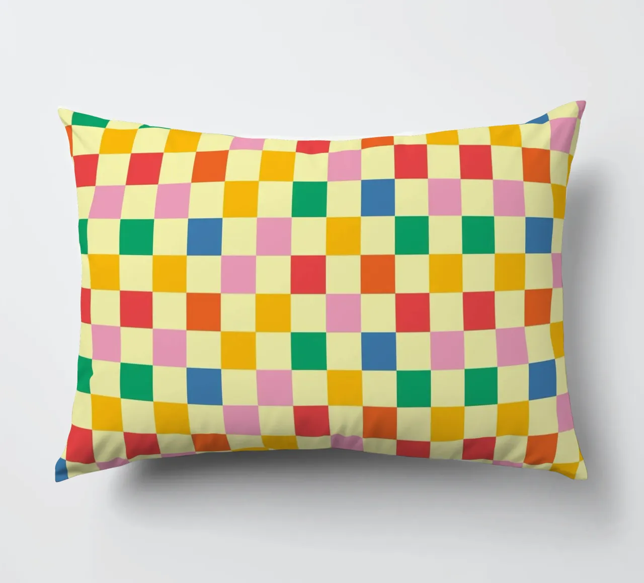 Square pixel retro colorful cojín de galihstudio