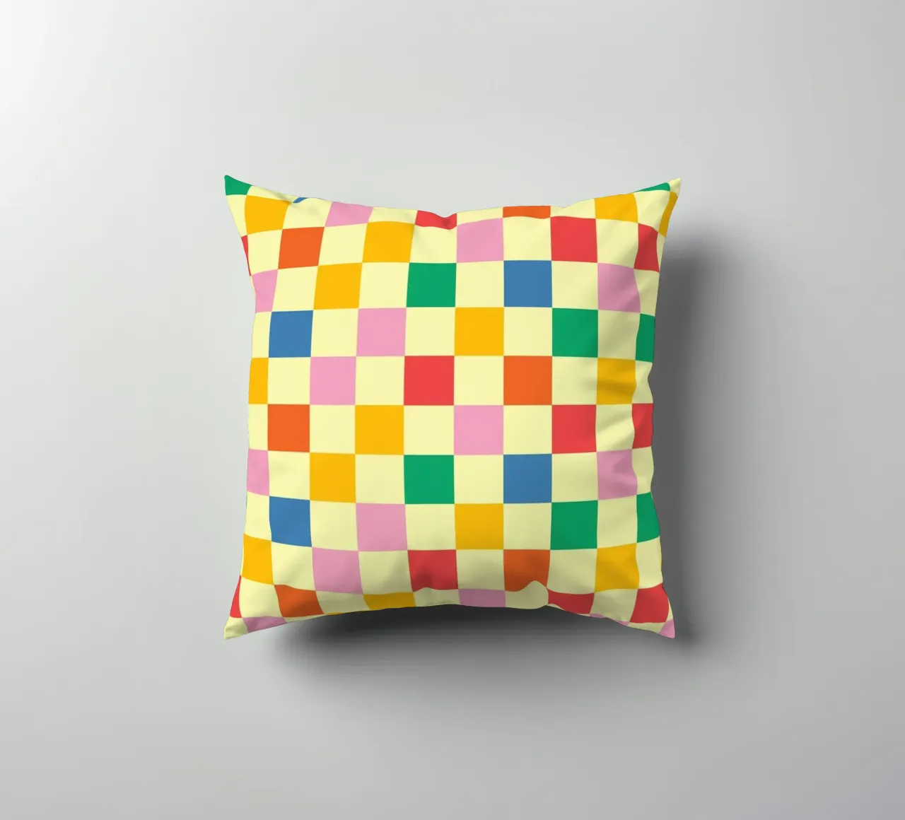 Square pixel retro colorful cuscino da galihstudio