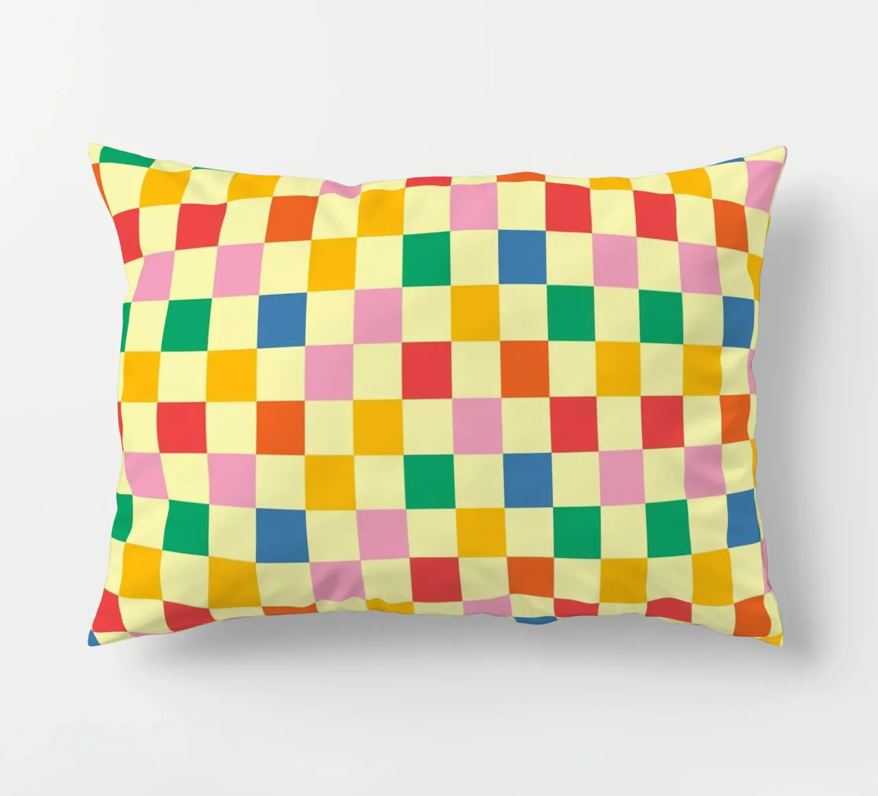 Square pixel retro colorful cojín de galihstudio