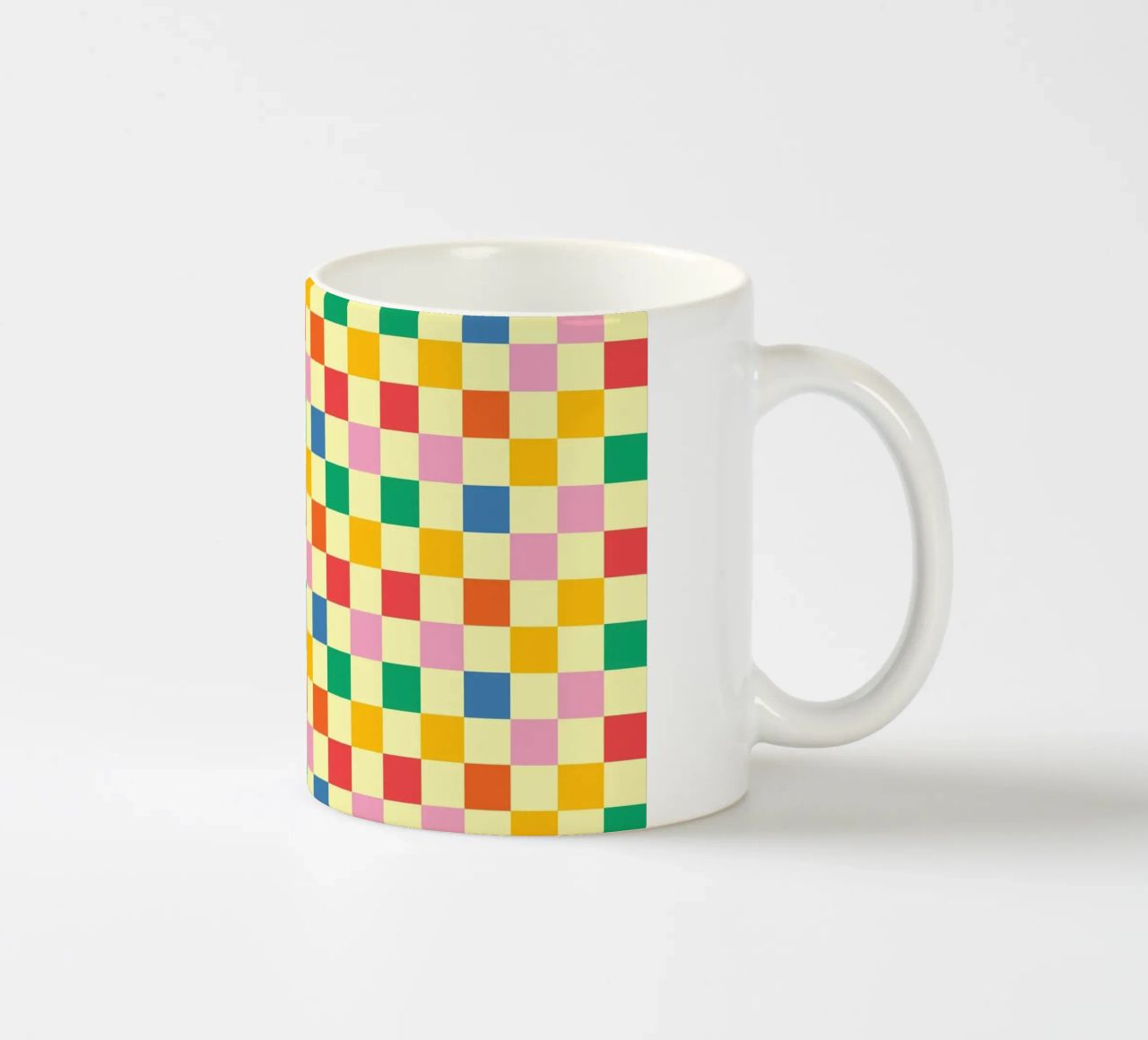 Square pixel retro colorful tazza in ceramica da galihstudio