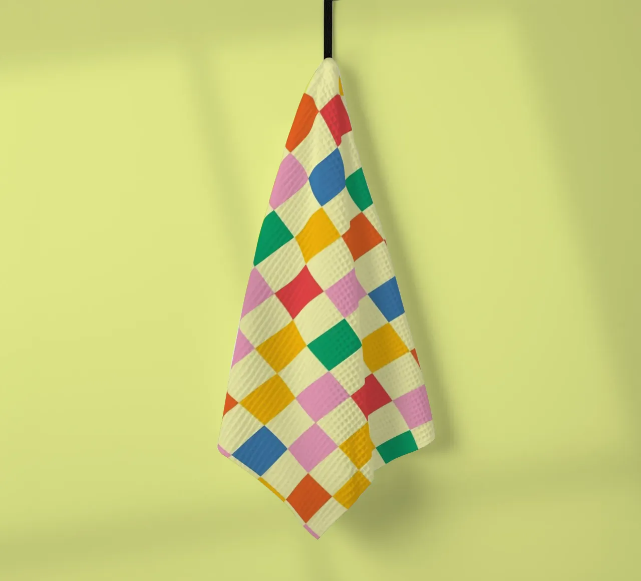 Square pixel retro colorful torchon de galihstudio