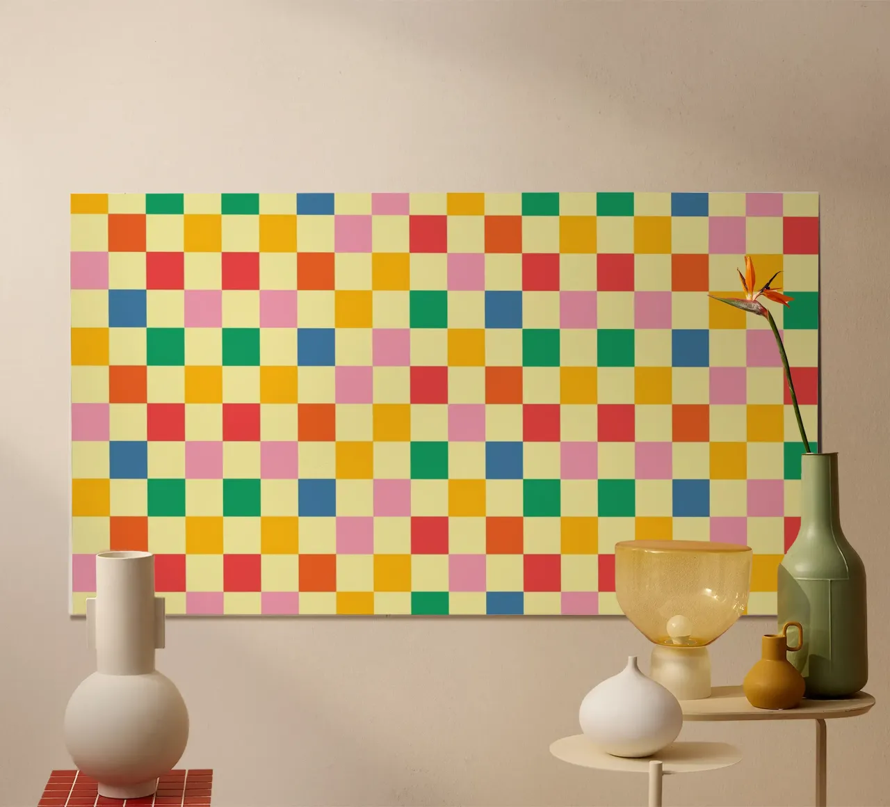 Square pixel retro colorful poster da galihstudio