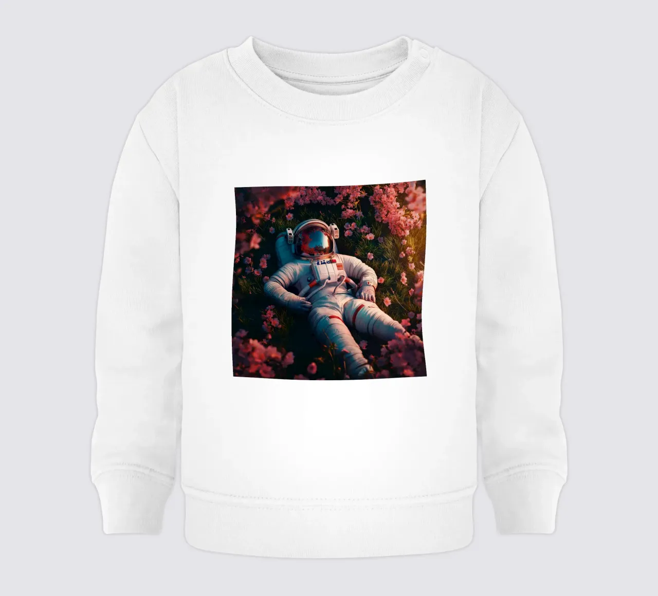 Astronaut and cherry blossoms felpa neonato da Motivate-Today