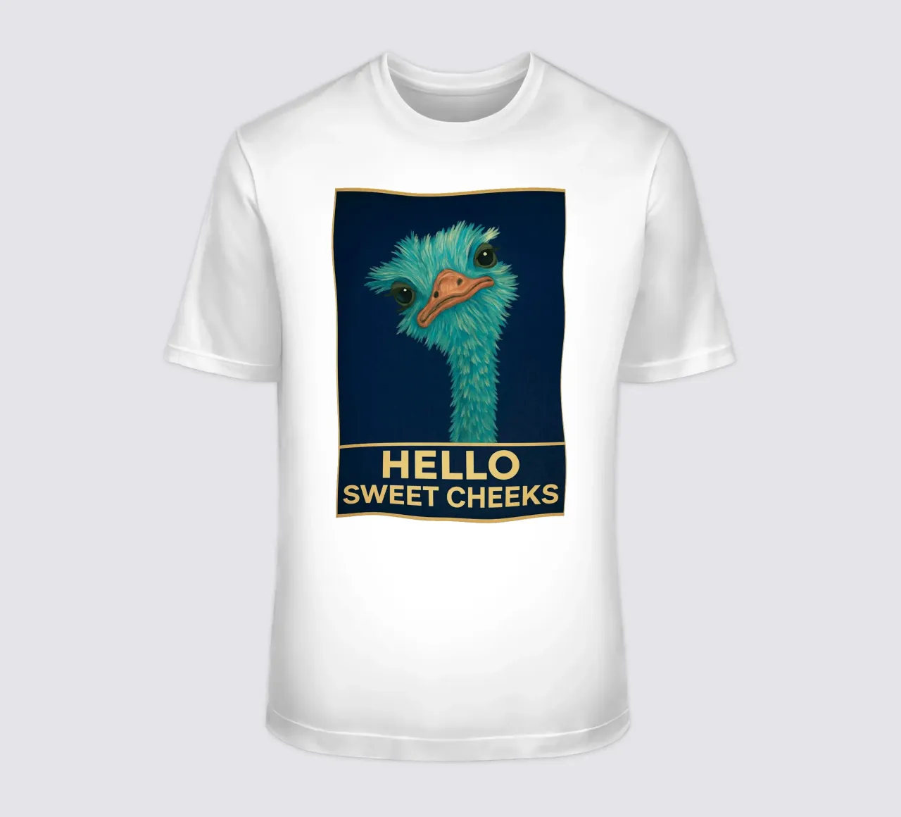 Ciao Guance dolci Struzzo divertente t-shirt da PitaraS