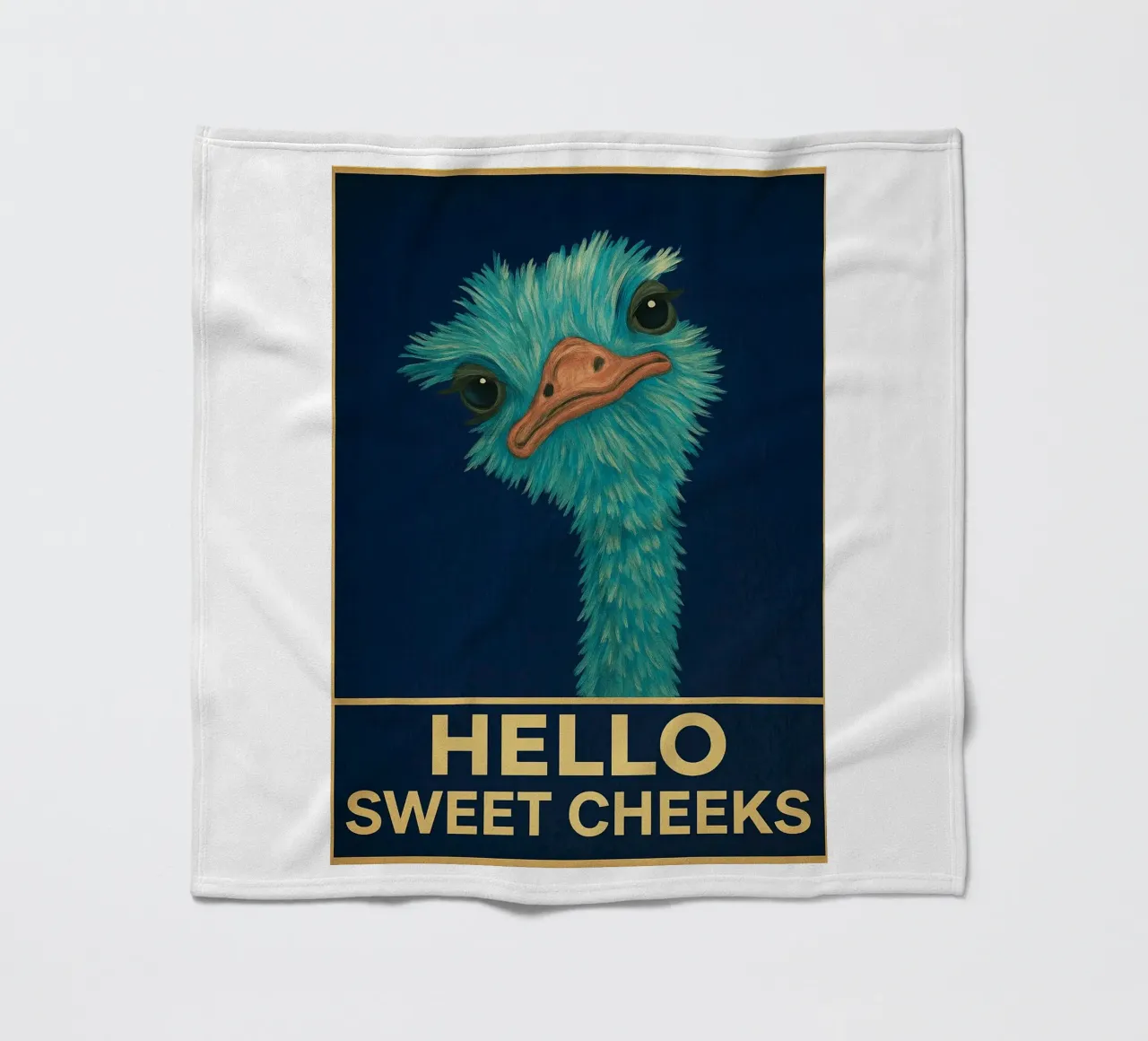 Ciao Guance dolci Struzzo divertente coperta in pile da PitaraS
