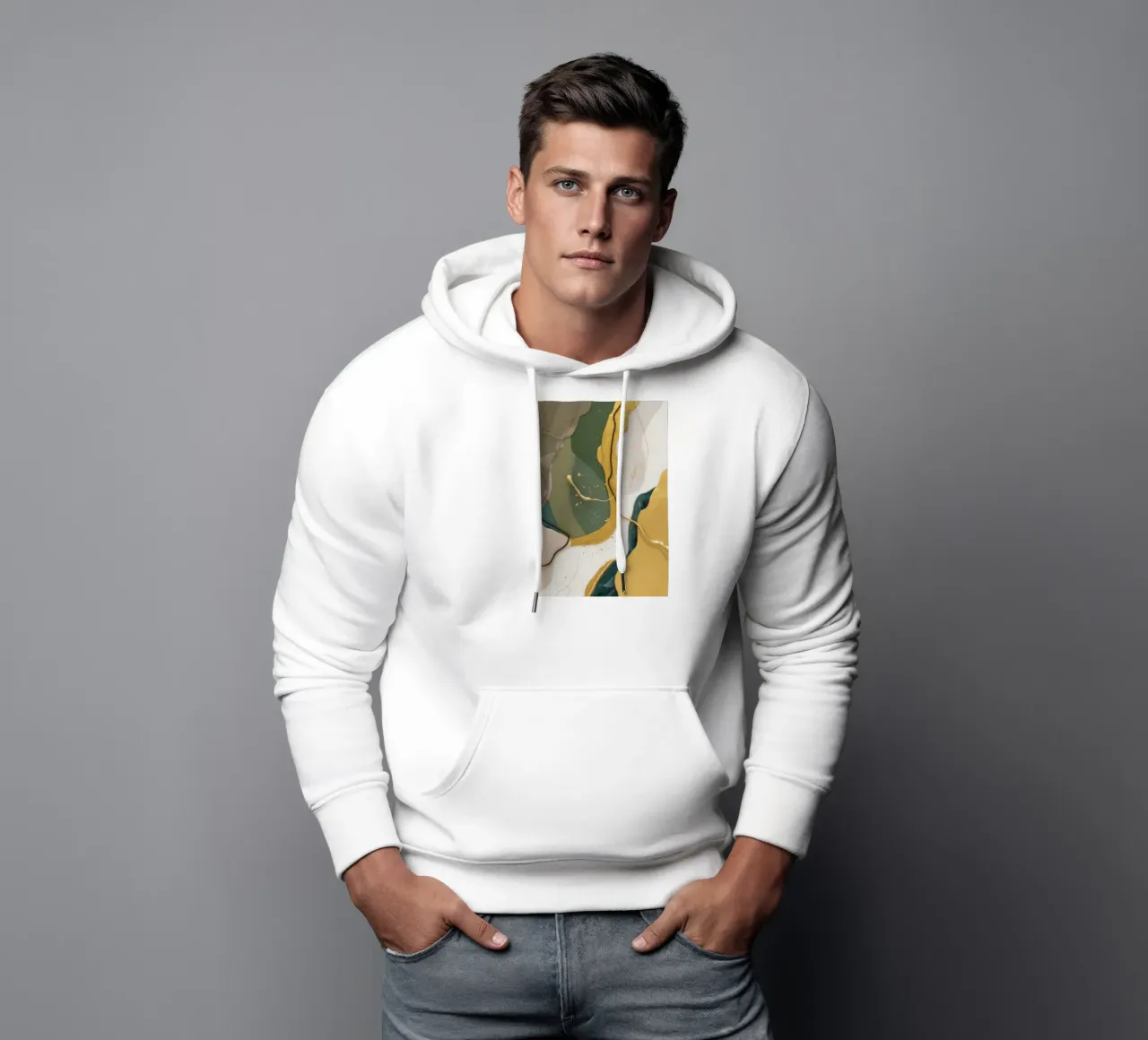 Curva di polvere di giada felpa con cappuccio da Monarch Arc