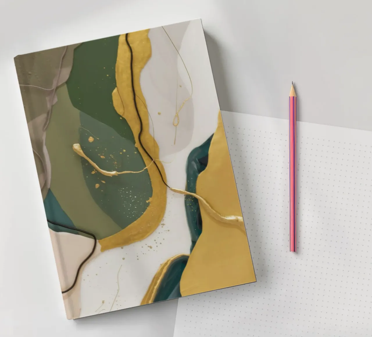 Jade Dust Curve notebook by Monarch Arc