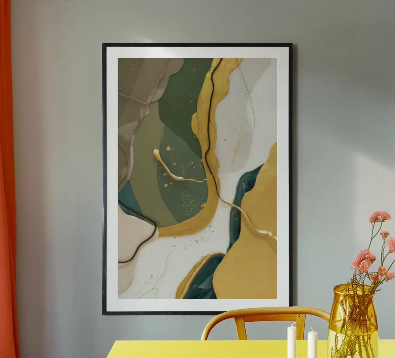 Curva di polvere di giada poster da Monarch Arc