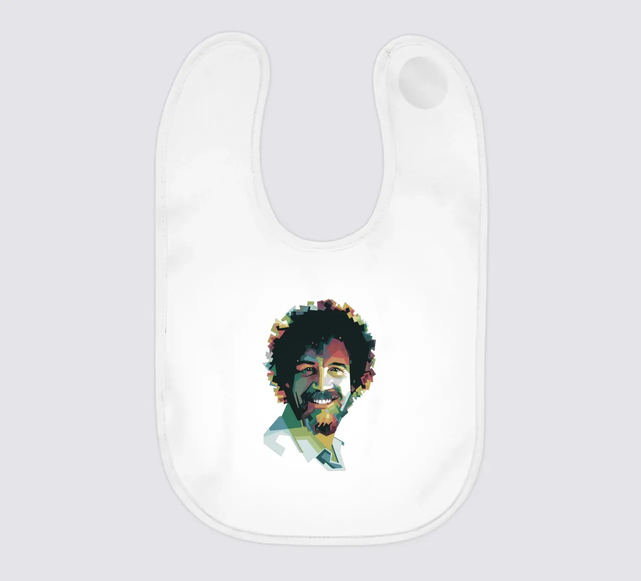 Bob Ross Pop Art WPAP bavaglino da Alkahfsmart