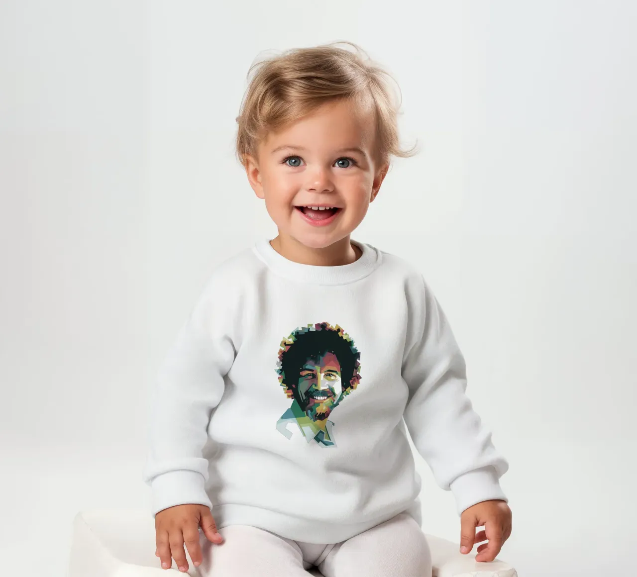 Bob Ross Pop Art WPAP felpa neonato da Alkahfsmart