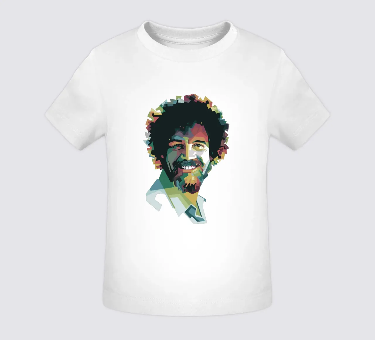 Bob Ross Pop Art WPAP maglietta neonato da Alkahfsmart