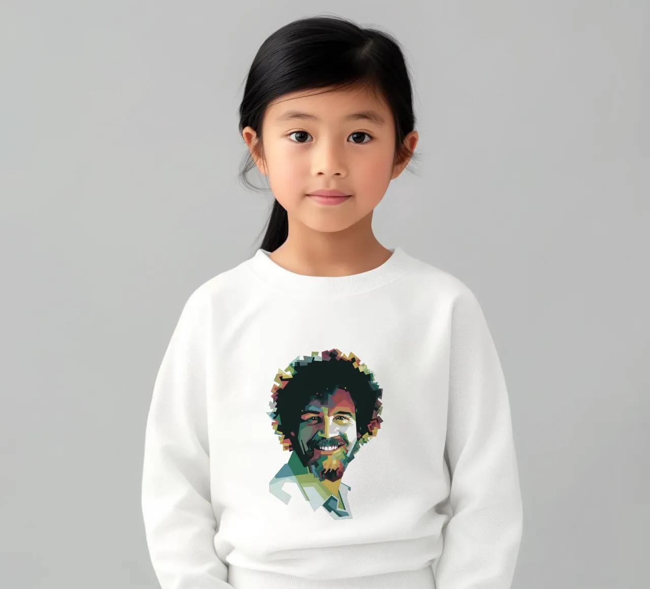 Bob Ross Pop Art WPAP felpa bambino da Alkahfsmart