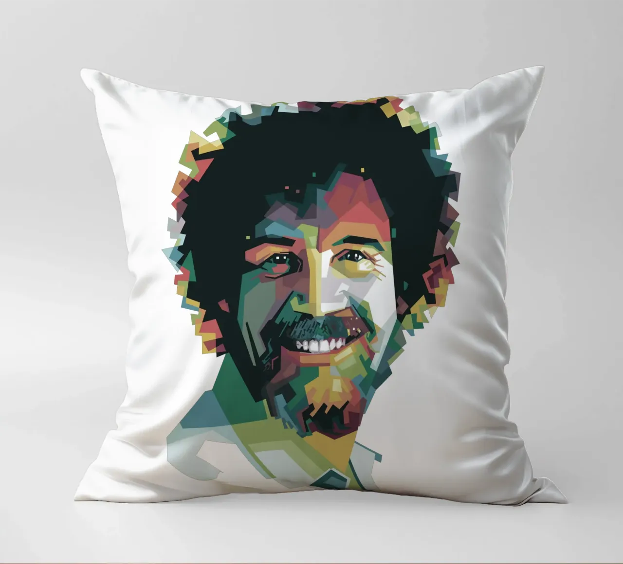 Bob Ross Pop Art WPAP cuscino da Alkahfsmart