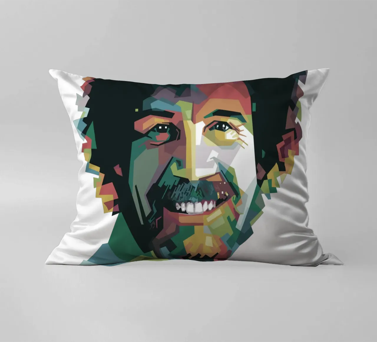 Bob Ross Pop Art WPAP cuscino da Alkahfsmart