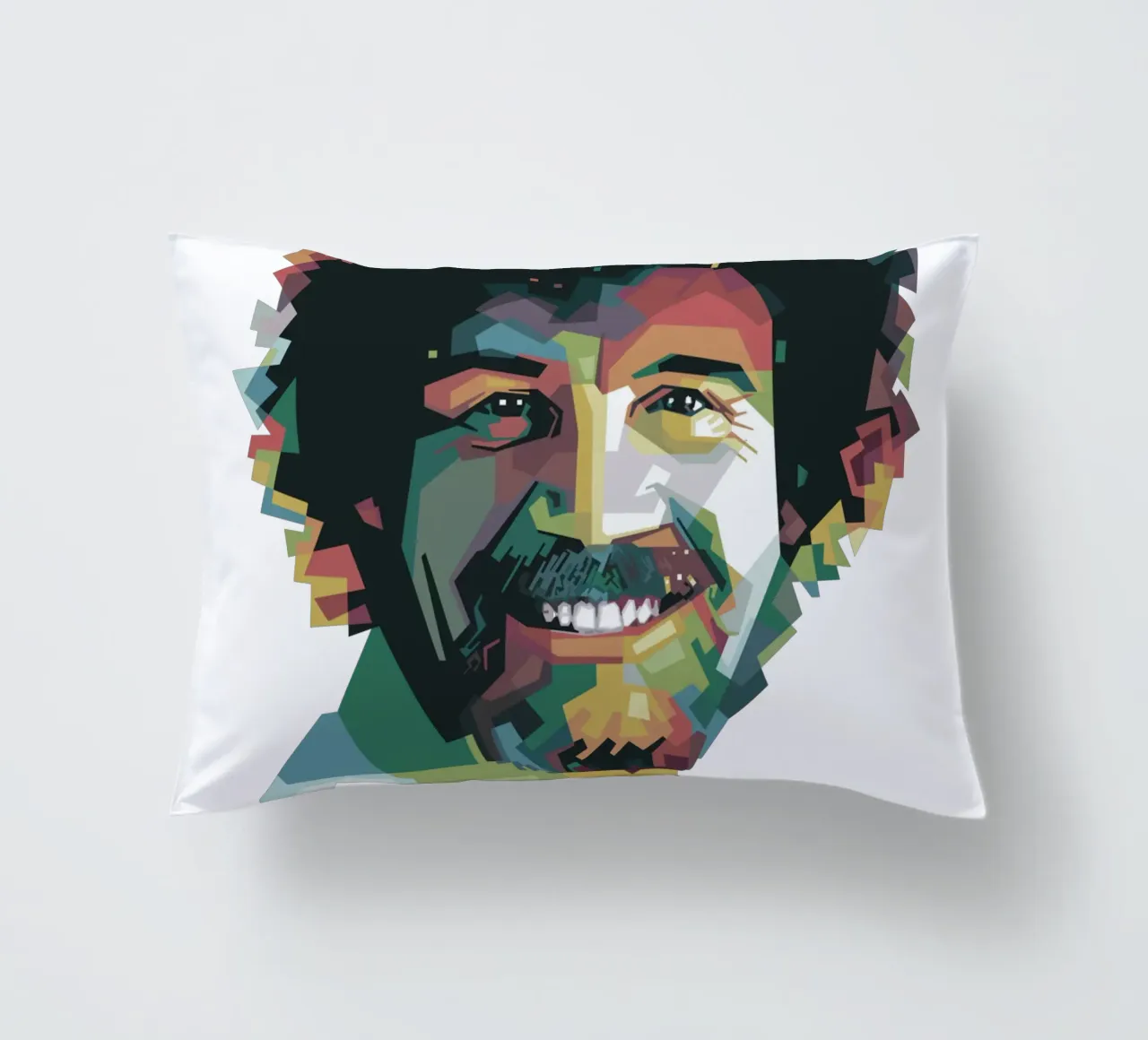 Bob Ross Pop Art WPAP cuscino da Alkahfsmart