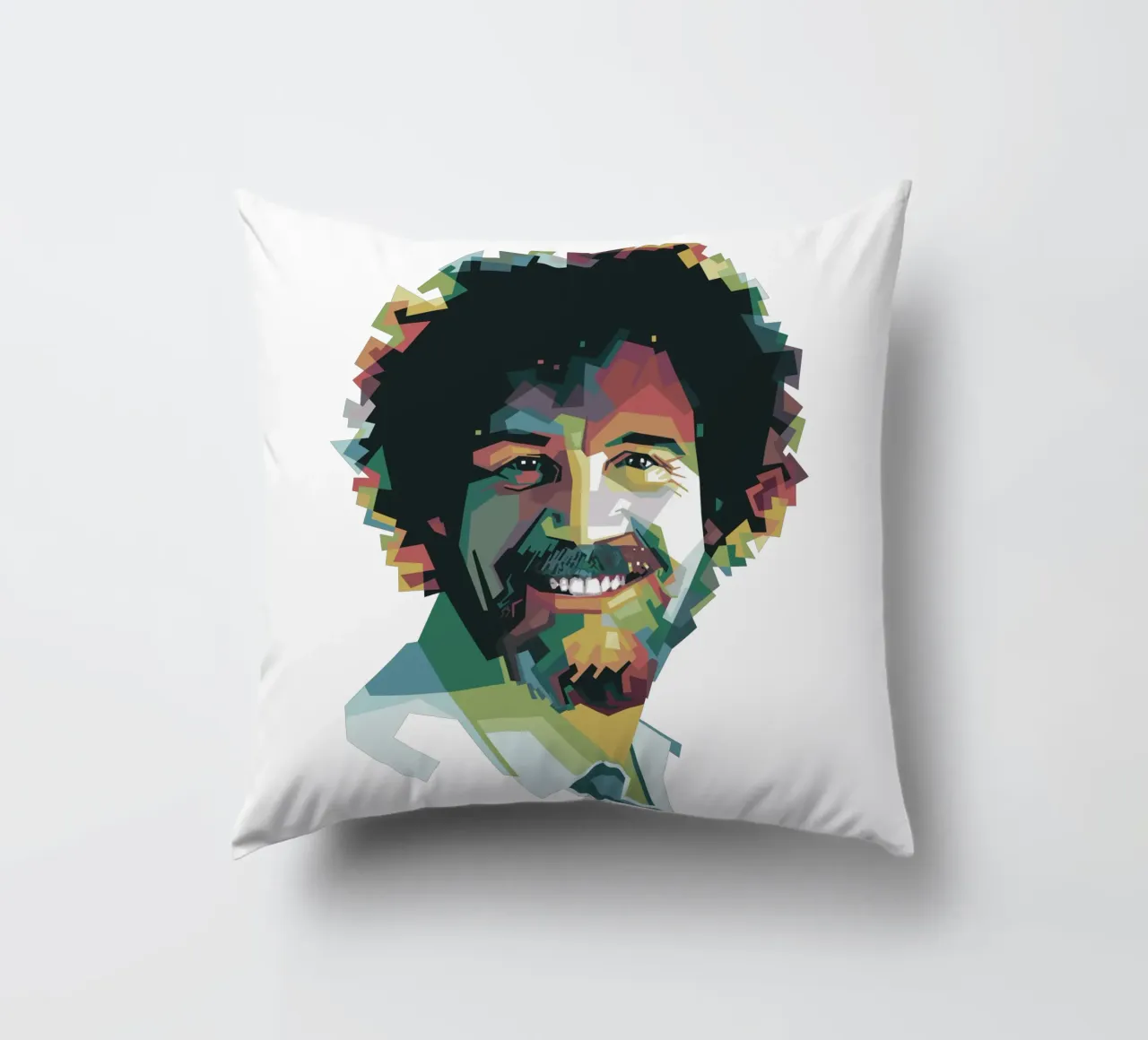 Bob Ross Pop Art WPAP cuscino da Alkahfsmart