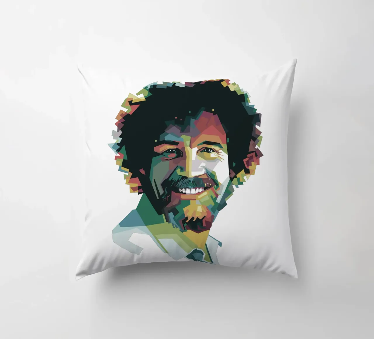 Bob Ross Pop Art WPAP cuscino da Alkahfsmart