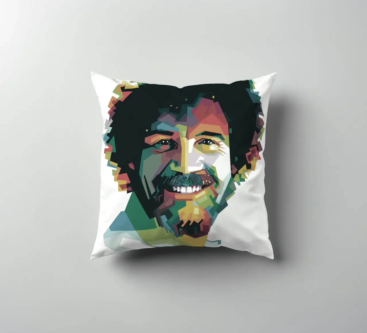 Bob Ross Pop Art WPAP cuscino da Alkahfsmart