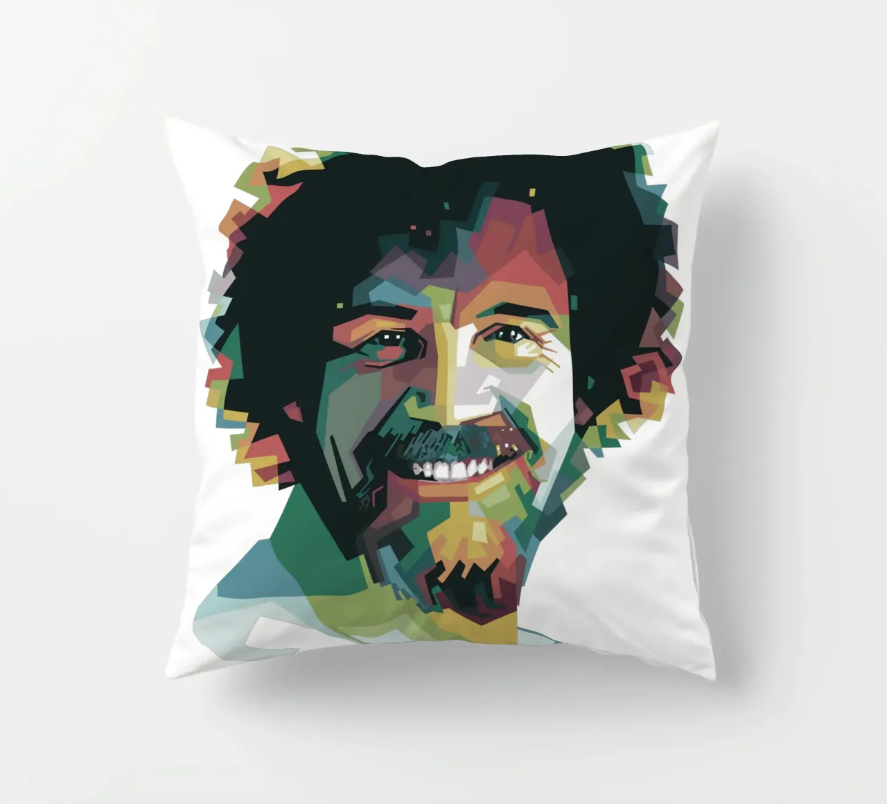 Bob Ross Pop Art WPAP cuscino da Alkahfsmart