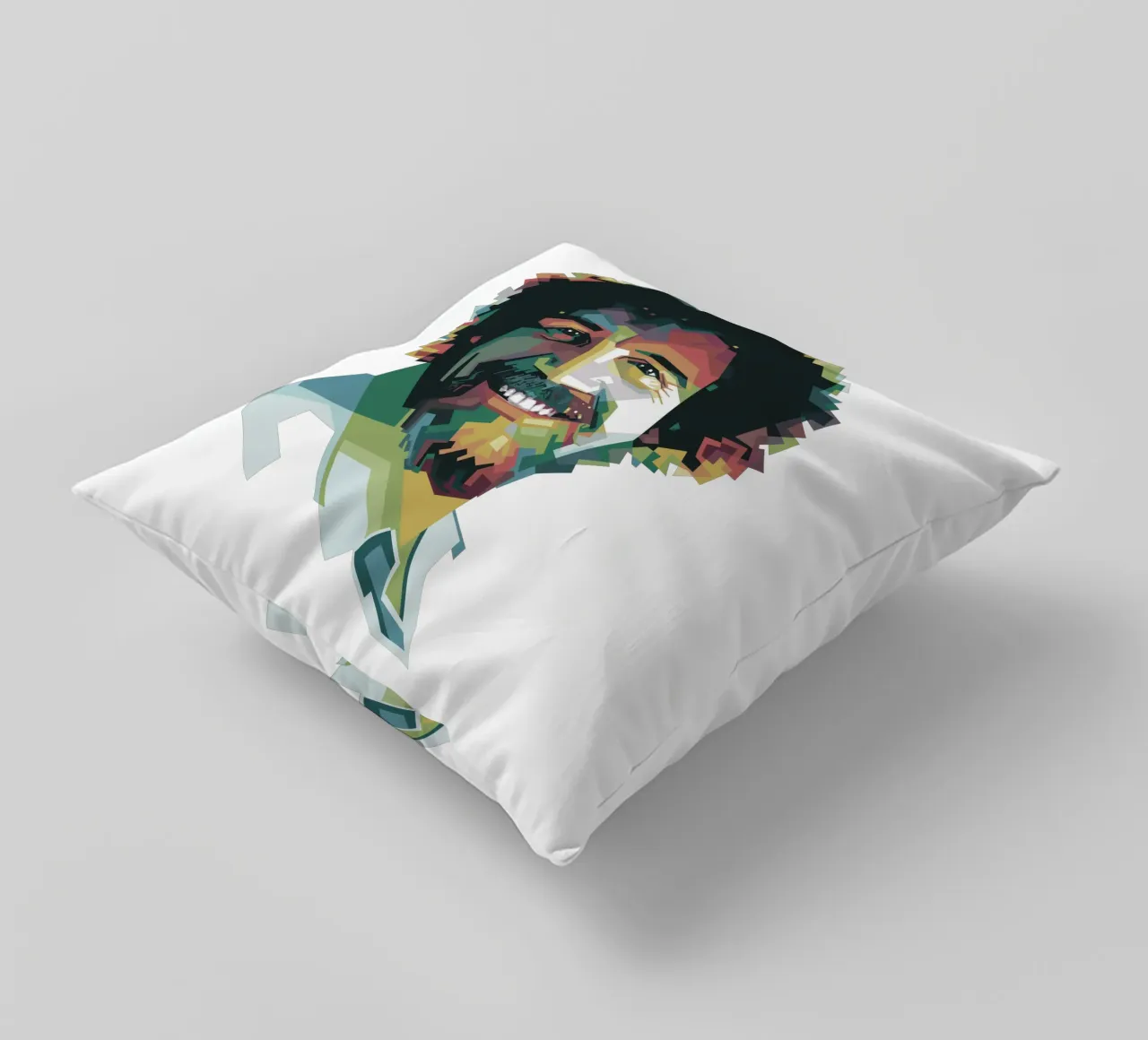 Bob Ross Pop Art WPAP cuscino da Alkahfsmart