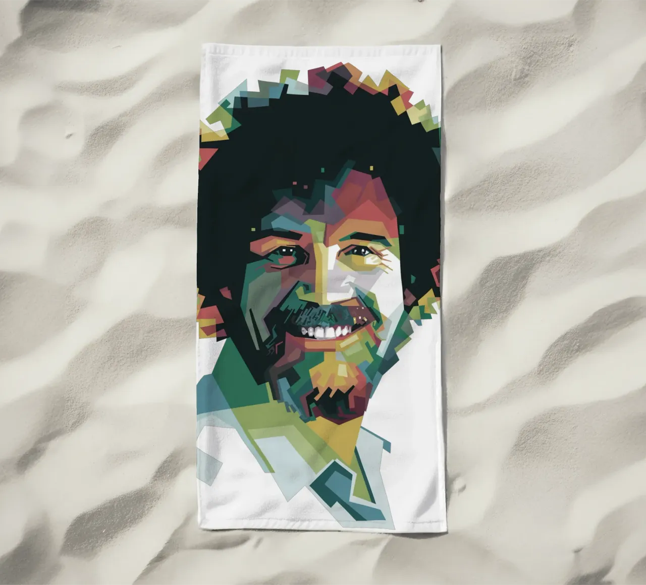 Bob Ross Pop Art WPAP telo mare da Alkahfsmart
