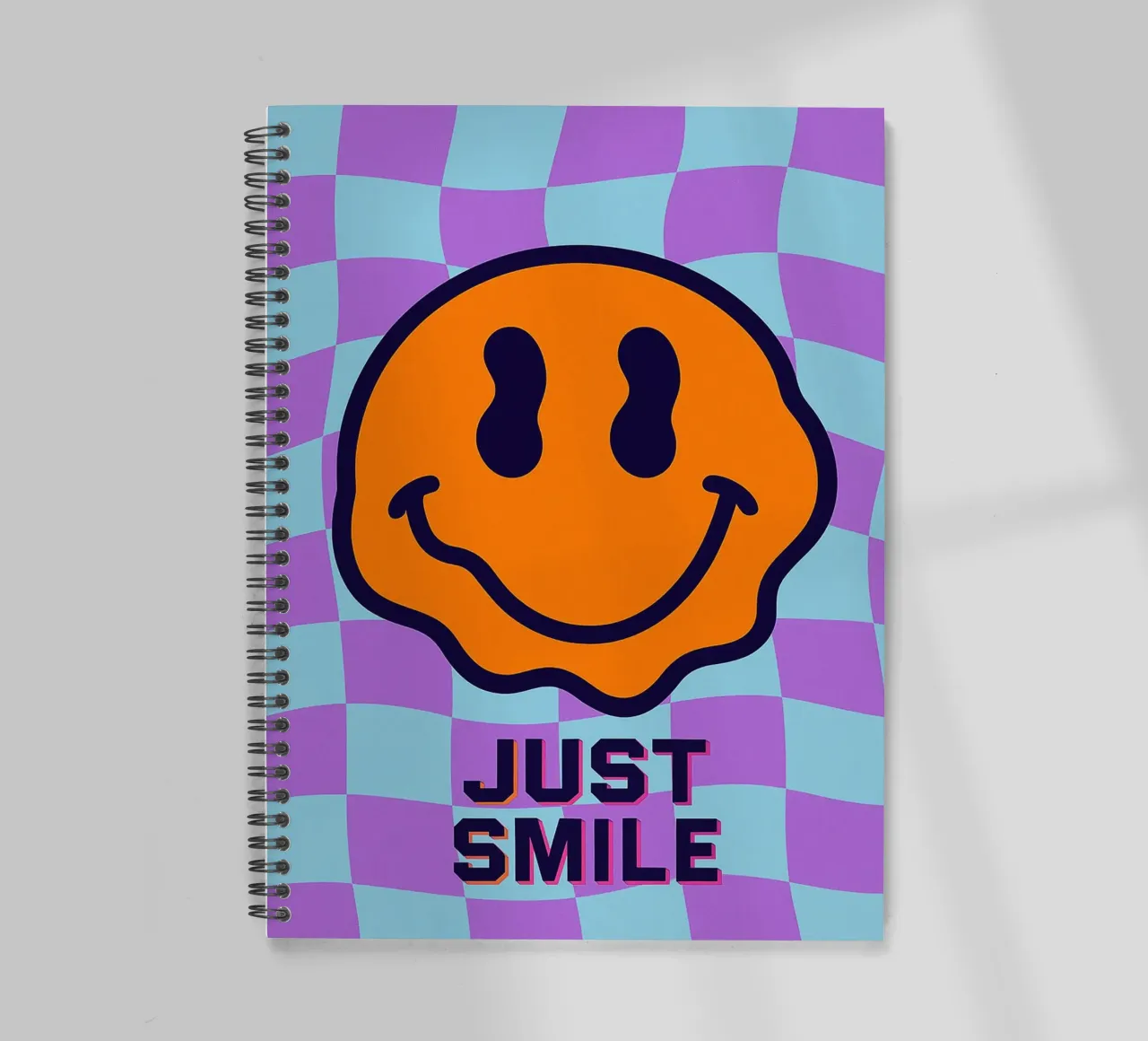 just smile emoticon spiral notebook by PitaraS