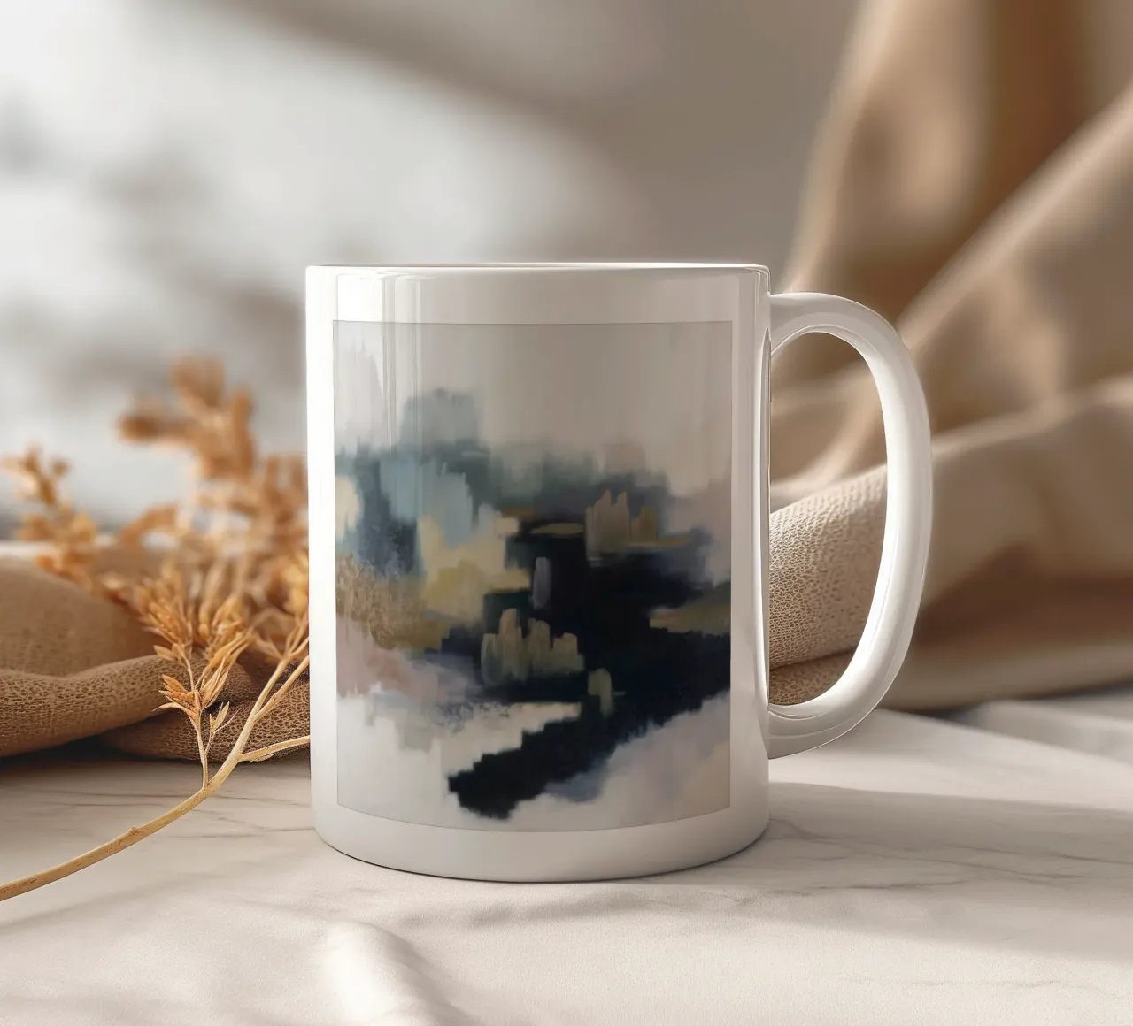 Echo Fade Marsh ceramic mug by Monarch Arc