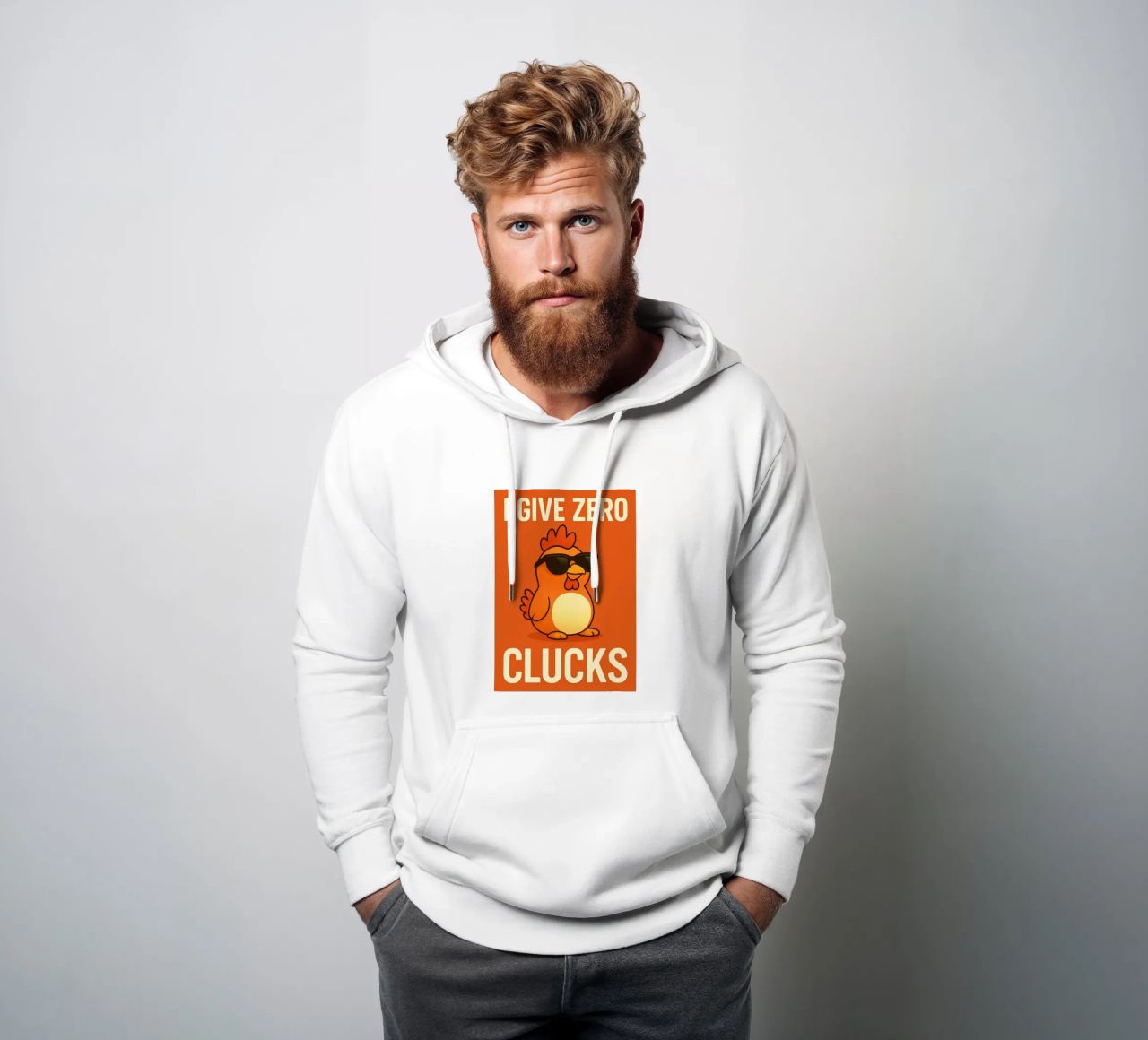 kitten i give zero clucks felpa con cappuccio da PitaraS