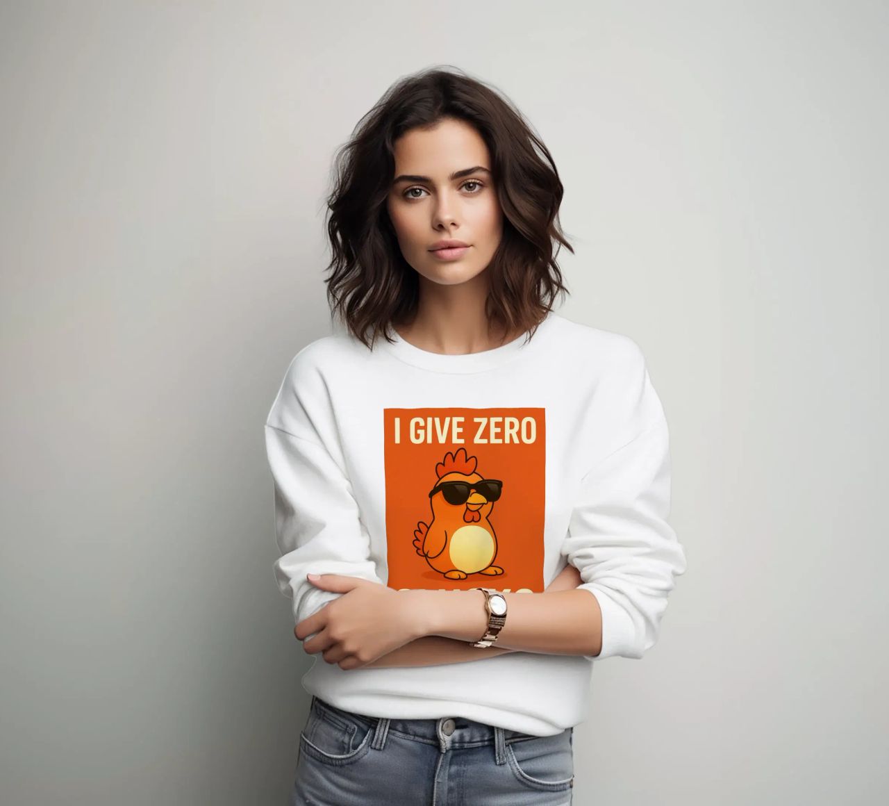 kitten i give zero clucks felpa da PitaraS