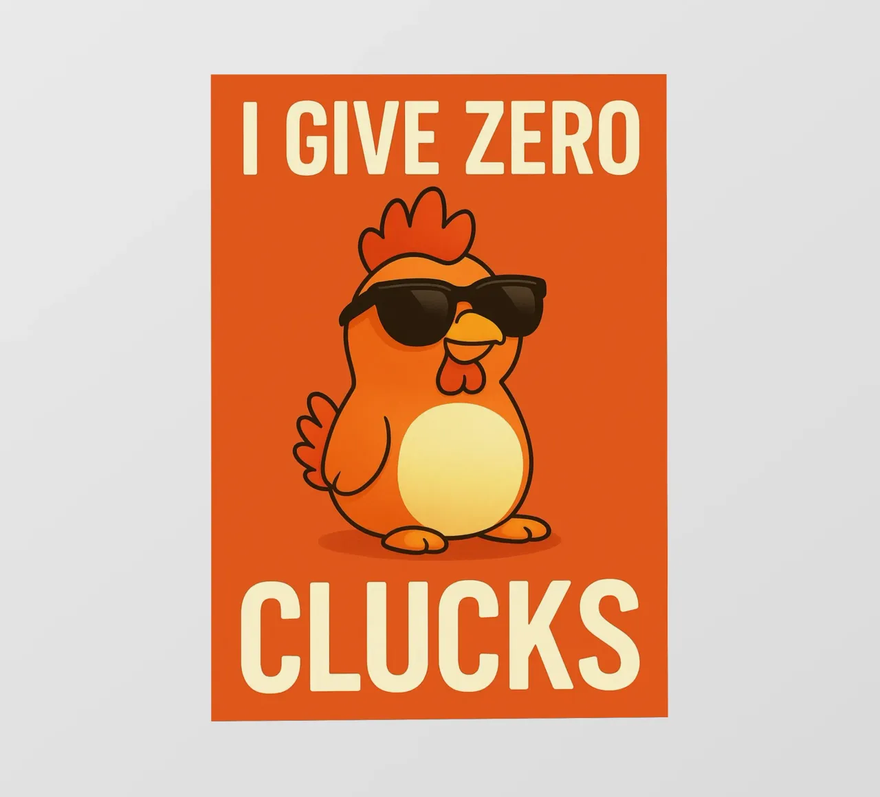 kitten i give zero clucks telo in pvc da PitaraS