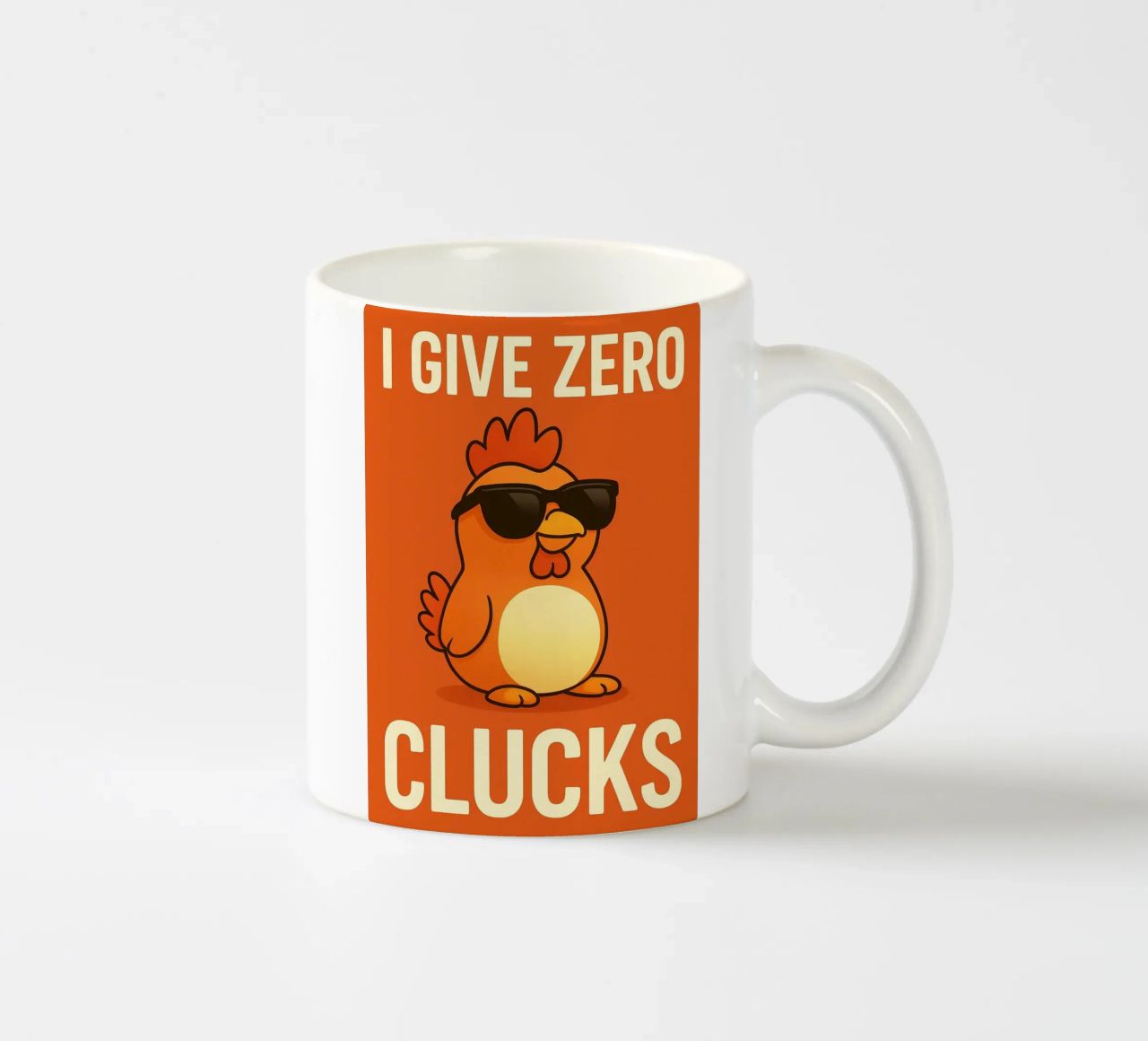 kitten i give zero clucks tazza in ceramica da PitaraS